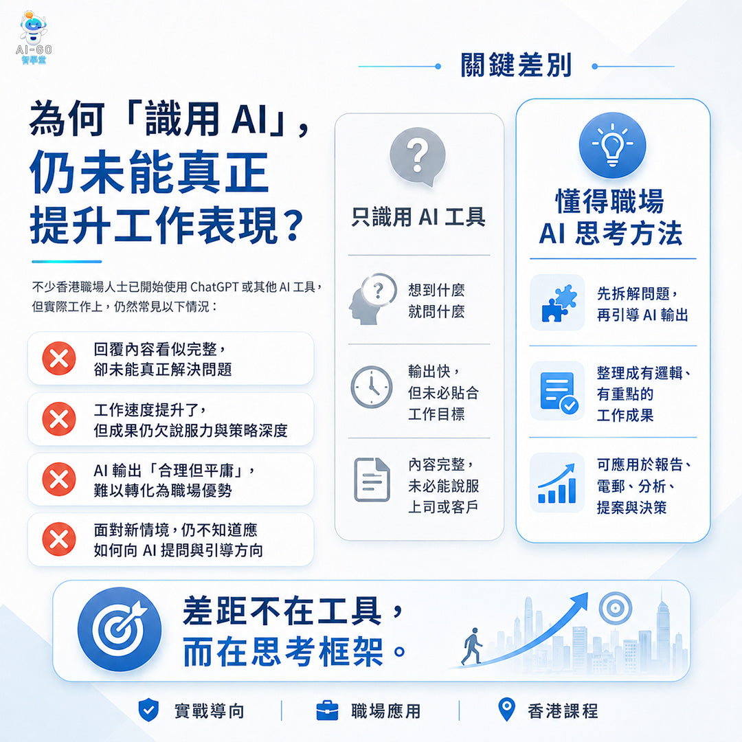 AI-Go 智學堂：職場ChatGPT實戰課程